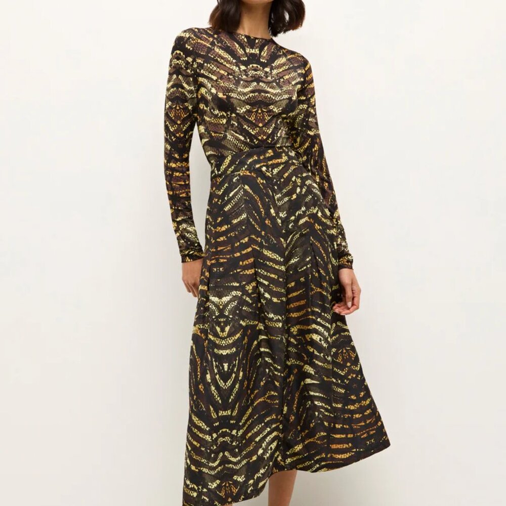 Marie Oliver Hazel Top Blouse In Bengal Snakeskin Size M NWT - Picture 4 of 15
